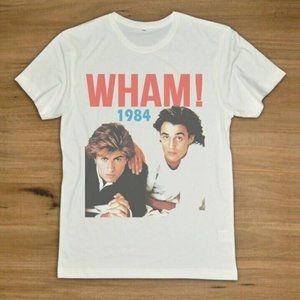 Vtg 1984 Wham George Michael Andrew Ridgeley Shirt 2